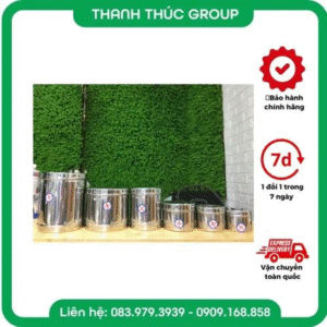 Hộp Gòn Inox Đựng Bông Gòn Full Size