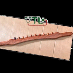 Gậy gỗ dưỡng sinh 1 hàng hạt ( 10 bi ) đa công dụng, massage vai gáy, toàn thân