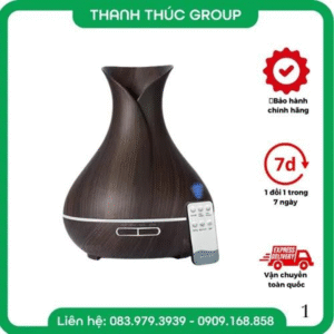 Máy khuếch tán Tulip đen 500ml giá rẻ có remote FX034-DW