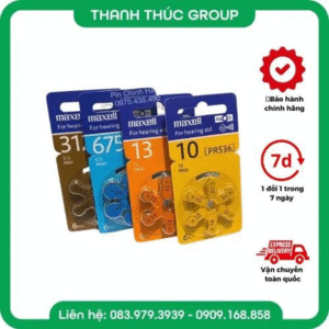 Pin Máy Trợ Thính Maxell PR44-675 / PR48-13 Chính Hãng